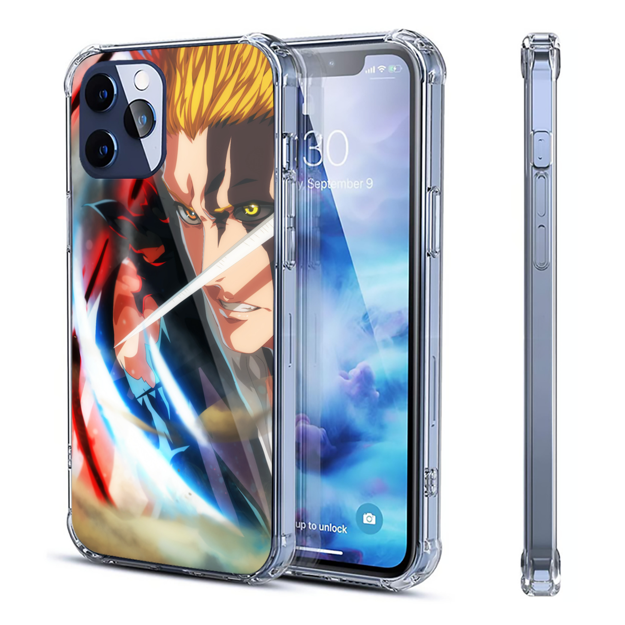 （画像用） ブリーチ BLEACH 【iPhone 12シリーズ対応】透明スマホケース（クリアソフトケース）